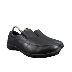 safeTstep Shoes Womens 8 Slip On Clog Work Comfort Uniform Slip Resistant Black